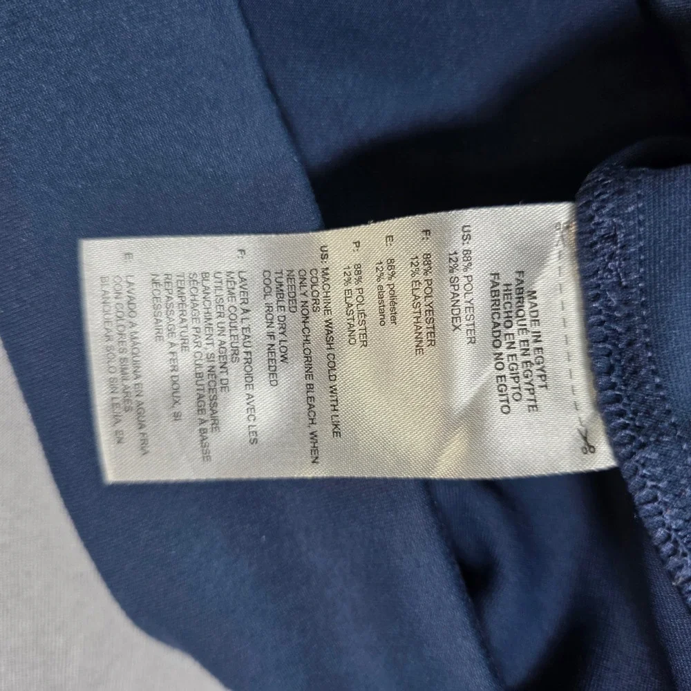 Adidas Mens XL Navy Blue Quarter Zip Pullover Long Sleeve Golf Training Jacket